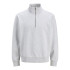 Sudadera Jack and Jones Jjeurban Edge Half Zip Hombre White Melange