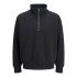 Sudadera Jack and Jones Jjeurban Edge Half Zip Hombre Black