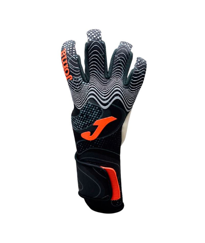 Gants Joma Short de gardien de but Jomas Panther Black Orange