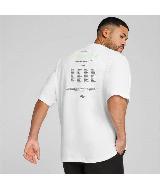 Camiseta Fitness de Puma M X Hyrox M Ove, Whi...