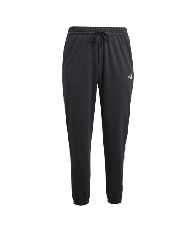 Calça adidas French Terry Mulher 3Bands Cf Ptin Preto/Branco