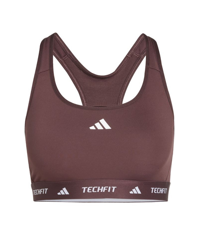 Sujetador Deportivo de Fitness adidas Techfit Bra Mujer Rubaur