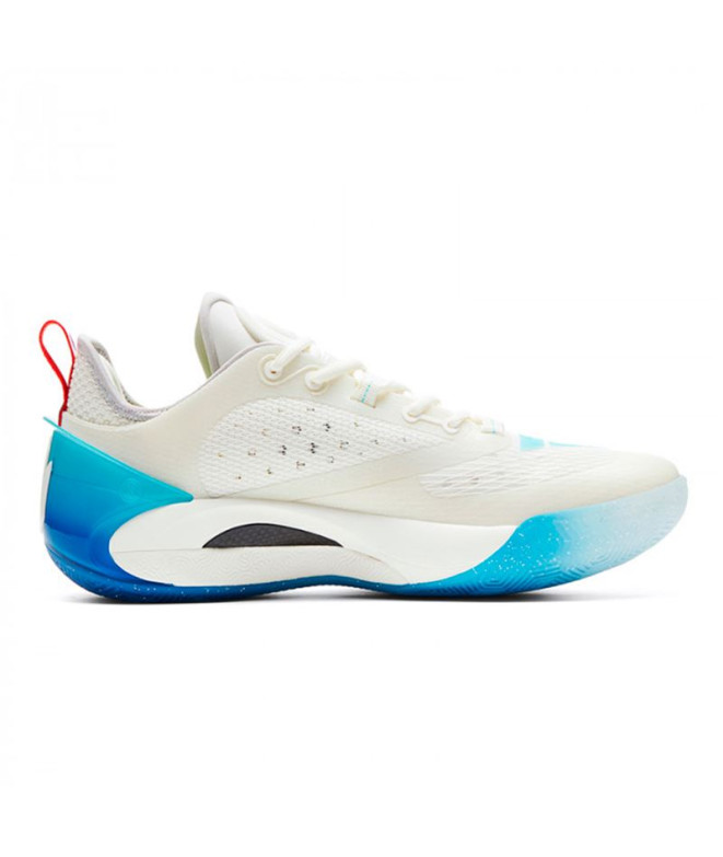 Chaussures Basket-ball Homme de Peak AW2 Blanc/Bleu