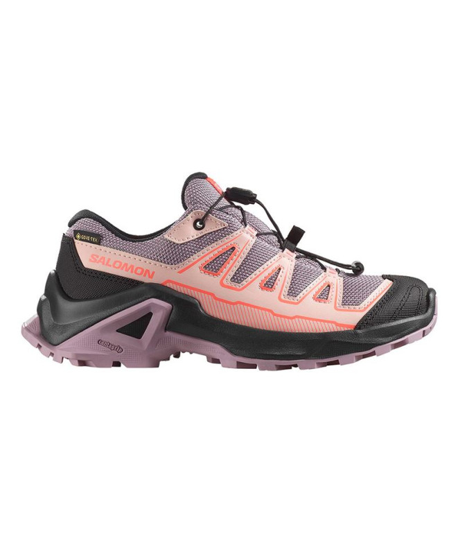 Chaussures Montagne Salomon de X Ultra Gtx J Nirvana/Noir/Corail Fusion Enfant