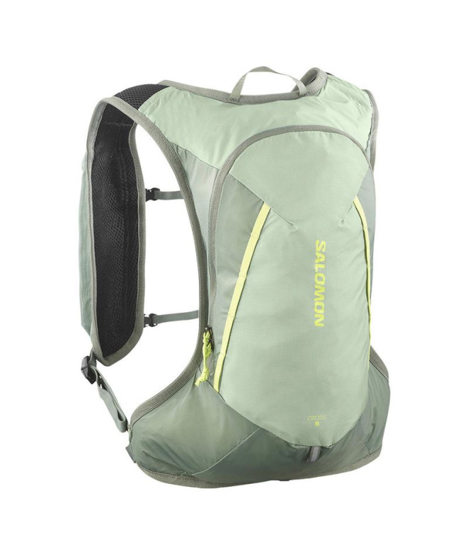 Mochila Trail Salomon de Cruzamento 8 Milieu Verde/Agave G