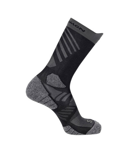 Calcetines de Trail Salomon Aero Crew Black/Castelrock Calcetines de Trail Salomon Aero Crew Black/Castelrock