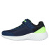 Zapatillas Skechers Bounder Navy & Lime Synthet Niño