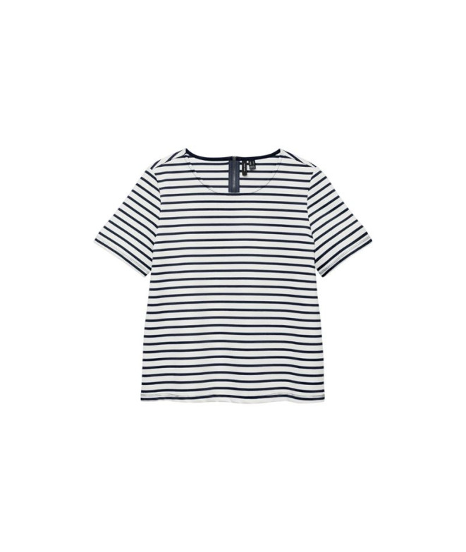 Camiseta Vero Moda mabby Zip Branca de Neve Mulher