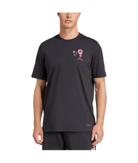 Camiseta adidas Homem Padel Zone G Preto