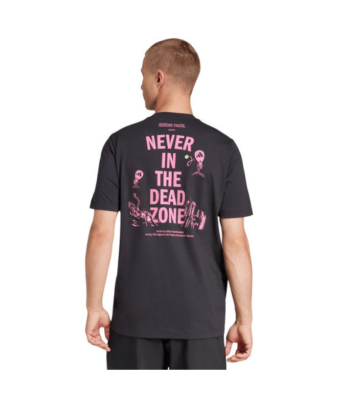 Camiseta adidas Homem Padel Zone G Preto
