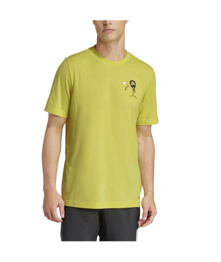 Camiseta adidas Homem Padel Zona G Enxofre puro