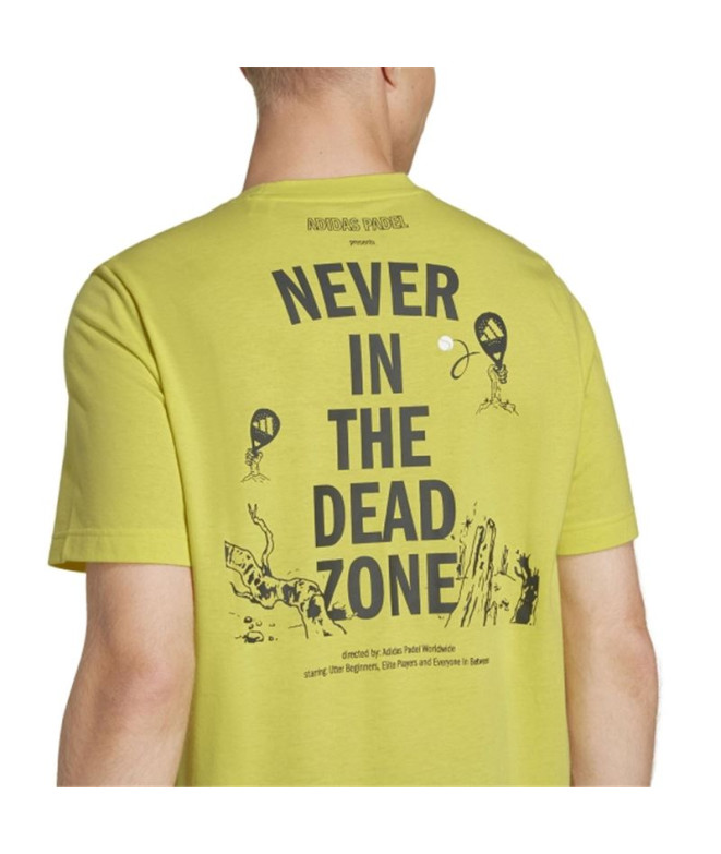 Camiseta adidas Homem Padel Zona G Enxofre puro