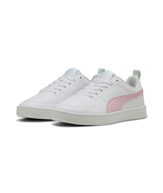 Chaussures Enfant Puma Rickie White/Rose Mauve