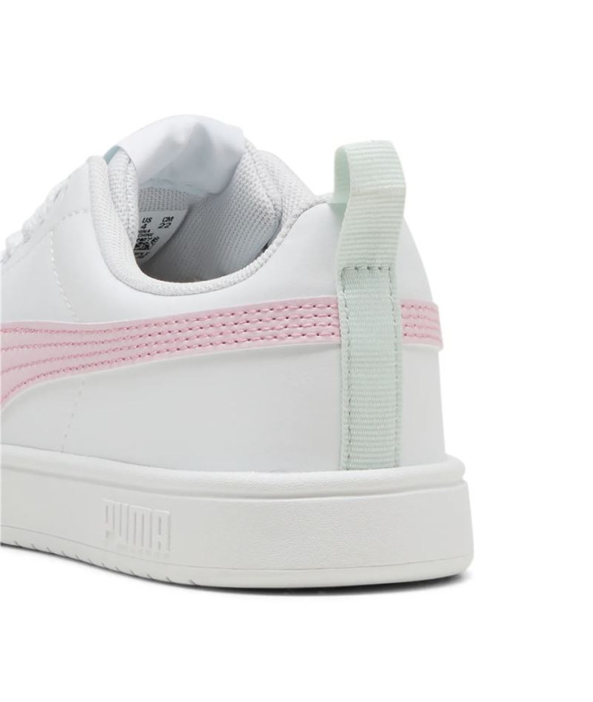 Chaussures Enfant Puma Rickie White/Rose Mauve