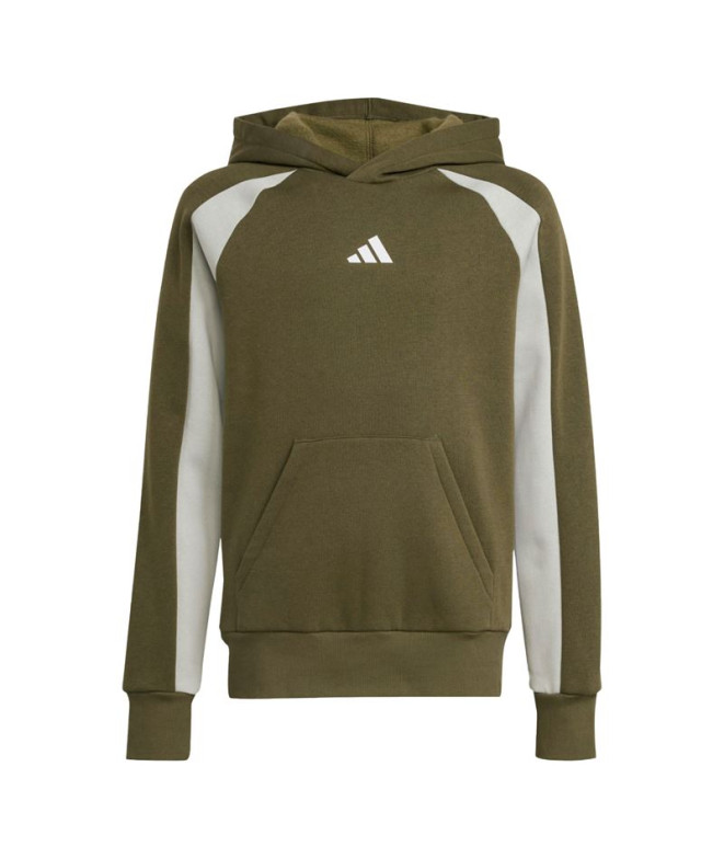 Sudadera adidas Cb Fl Hd Infantil Verde Oscuro