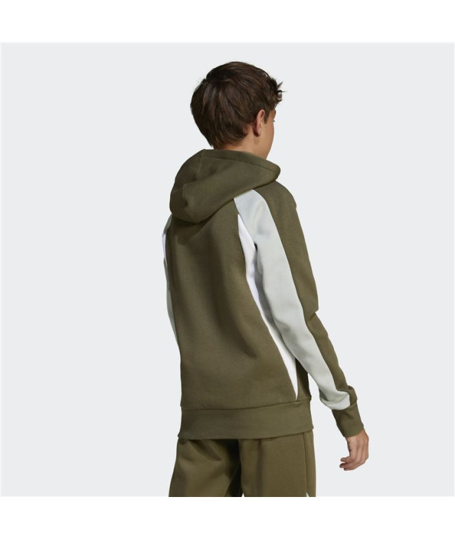 Moletom adidas Infantil Cb Fl Hd Verde Escuro