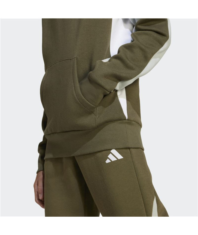 Sweat adidas Enfant Cb Fl Hd Vert foncé