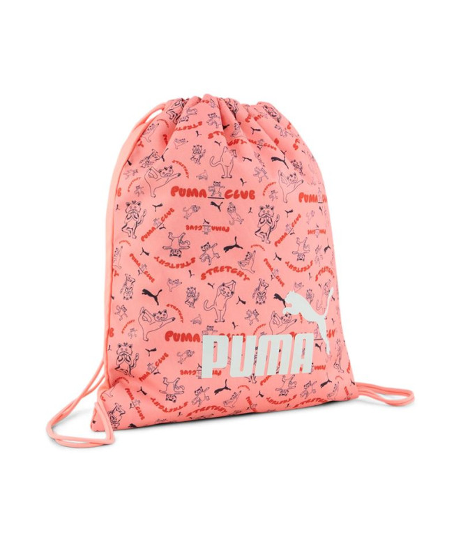 Bolsa Fitness de Puma Phase Aop Small,Pink Fruit , Menino