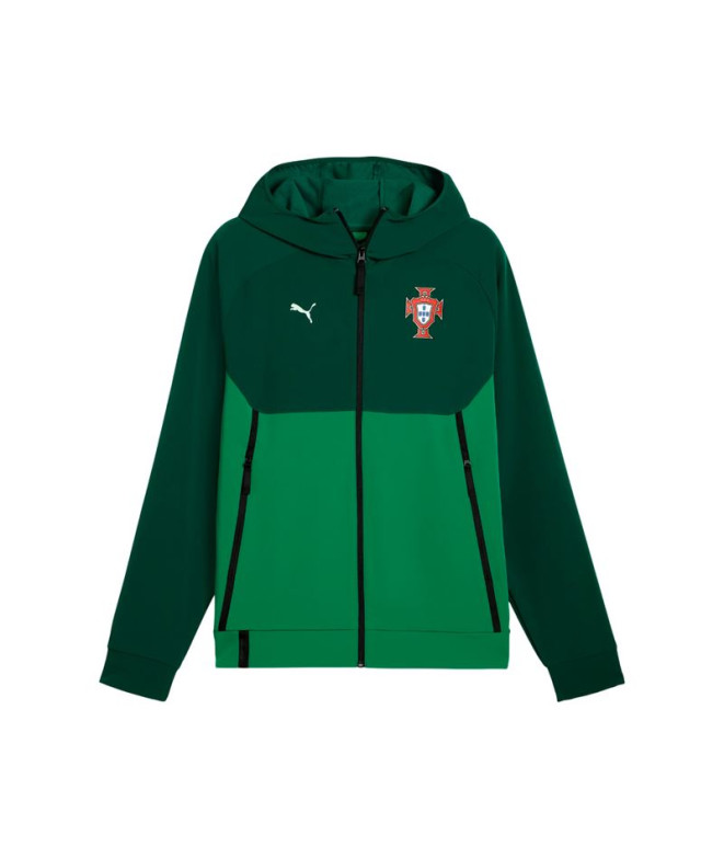 Casaco Futebol de Puma Fpf tech Track J,Green Lagoon B, Homem