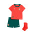 Conjunto Puma FPF Home Babykit, Vermelho Esportivo-Açucarado, D/I62 Bebês