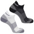 Meias Trail SalomonPack de Aero Ankle 2- Branco/Preto