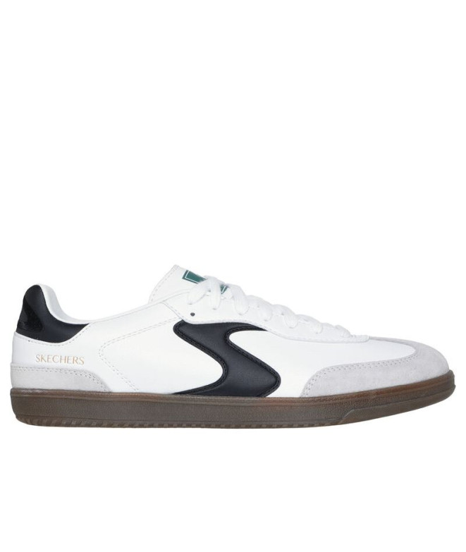 Zapatillas Skechers Hotshot - Pyke Hombre White Duraleather/Suede^/Black Trim