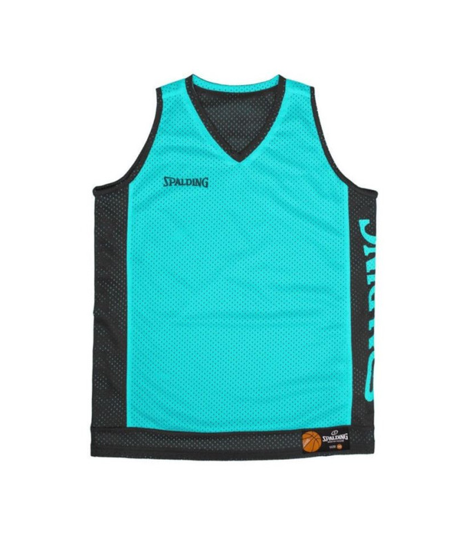 Camiseta de Baloncesto Spalding Reversible Tank Hombre Atolón Azul/Negro
