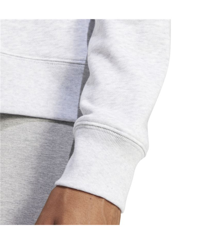 Sweat adidas French Terry Femme Lin Swt Gris/Blanc