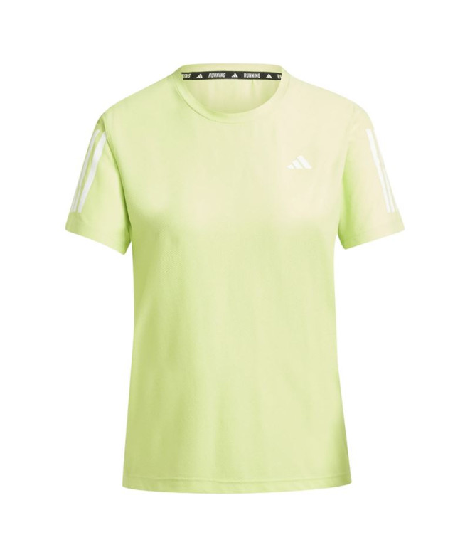 Camiseta de Running adidas Own The Run Mujer Pulse Lime