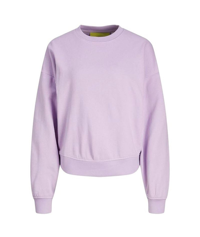 Sudadera Jack and Jones alfa Rlx Ls Mujer Lilac Breeze