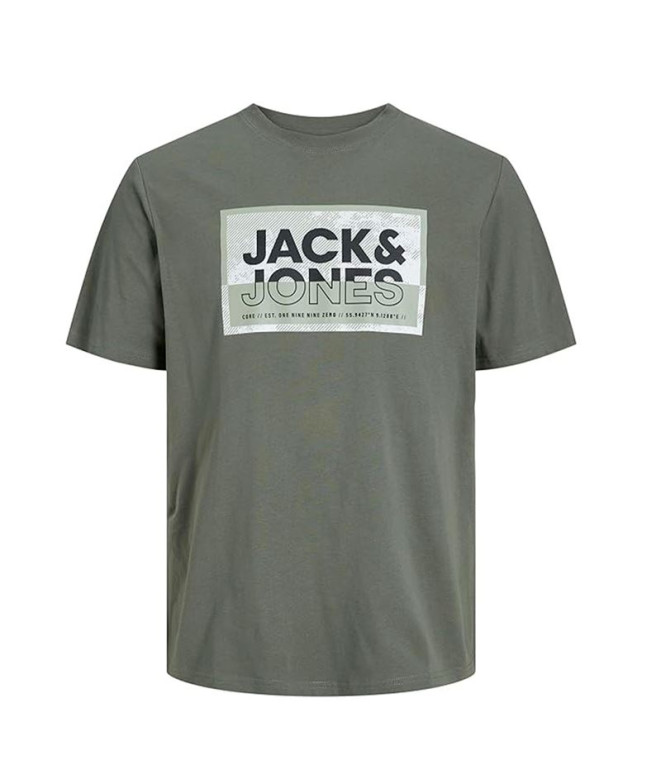 Camiseta Jack and Jones Jcologan SS24/25 Tee SS Crew Neck SS Infantil Agave Green