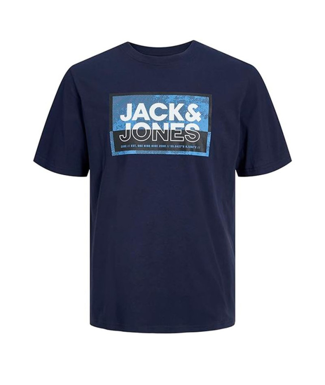 Camiseta Jack and Jones Jcologan SS24/25 Tee SS Crew Neck SS Infantil Navy Blazer