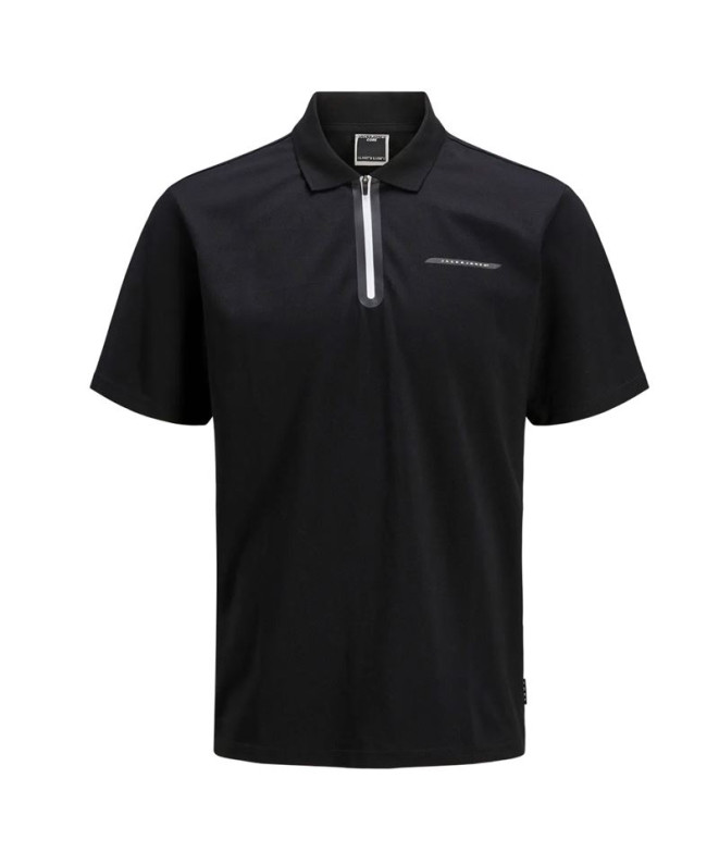 Polo Jack and Jones Jcofusion Pique Aqua Gray Hombre