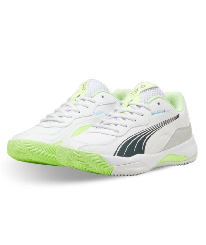 Chaussures padel Puma Nova Smash White Green