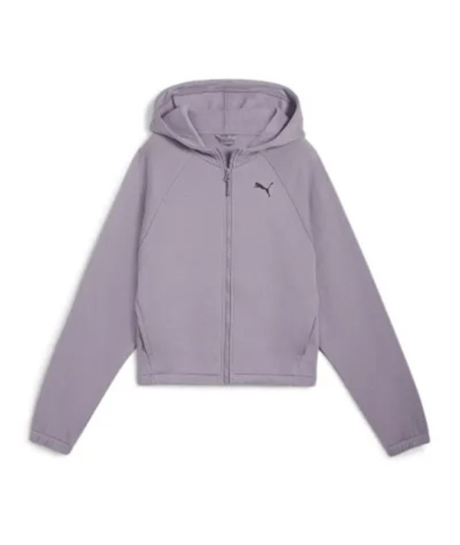 Sudadera de Puma Puma Motion Fz Hoodie Fl Mujer Purple