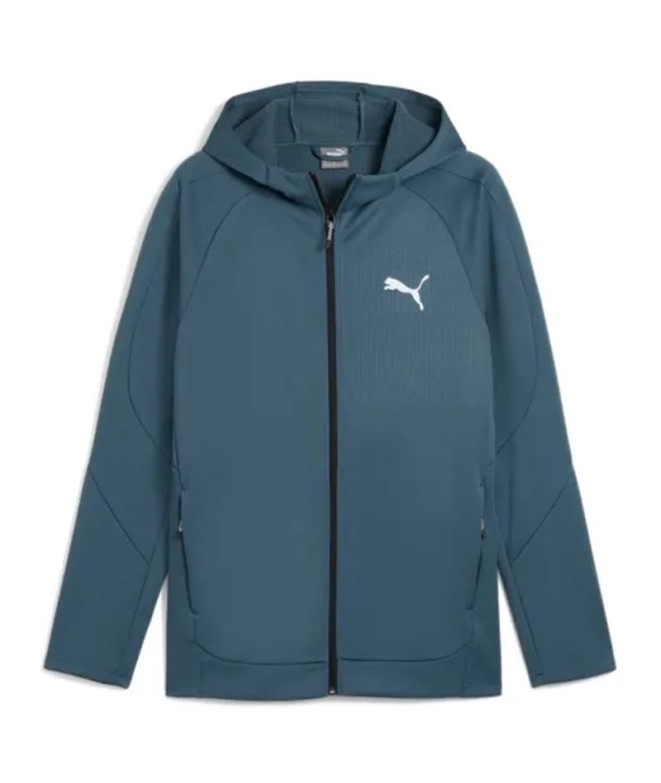 Camiseta de Puma Power Colorblock Hombre Cielos grises