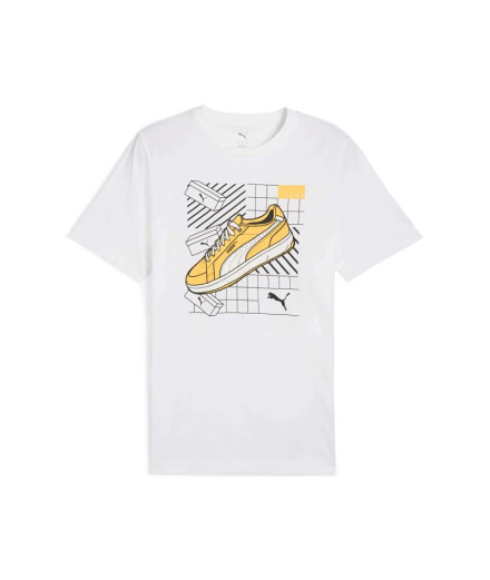 Camiseta Puma Graphics Sneaker Puma White, Hombre Camiseta Puma Graphics Sneaker Puma White, Hombre