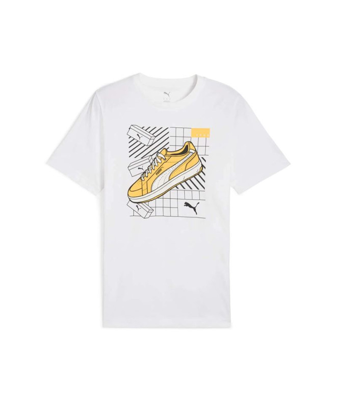 Camiseta Puma Graphics Sneaker Puma White, Hombre