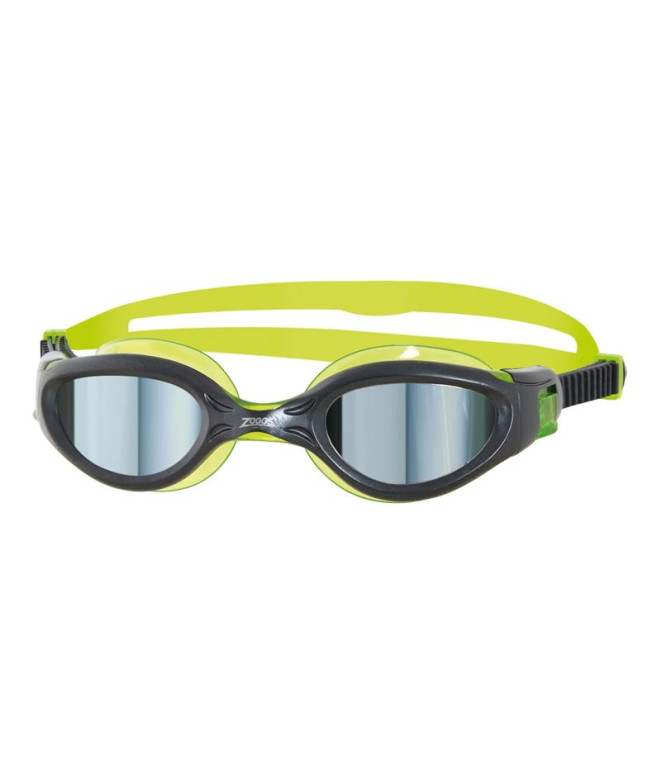Gafas de Natación Zoggs Phantom Elite Mirror Junior Negro/Lima