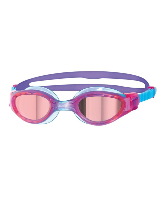 Gafas de Natación Zoggs Phantom Elite Mirror Infantil Rosa/Azul