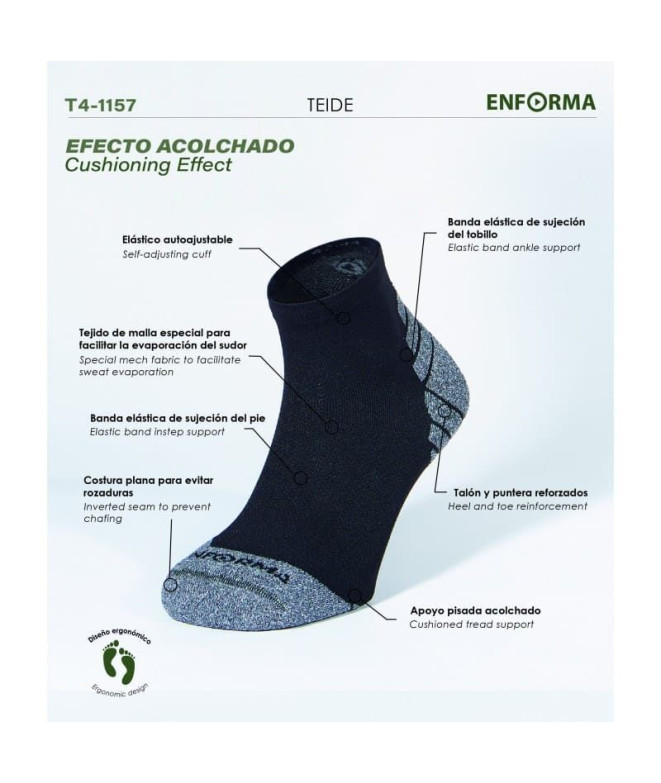 Calcetines Enforma Teide Negro