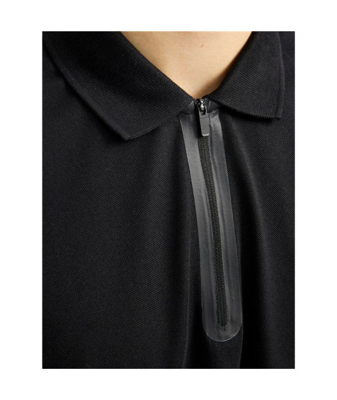 Polo Jack and Jones Jcofusion Pique Black Hombre