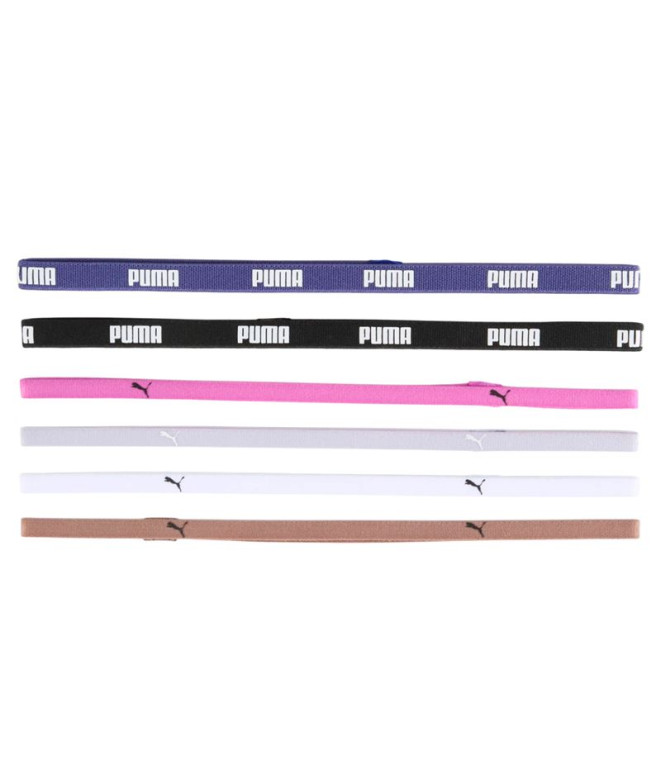 Cinta de pelo de Fitness Puma Tr Essentials Hairbands, Black Blue C, Mujer