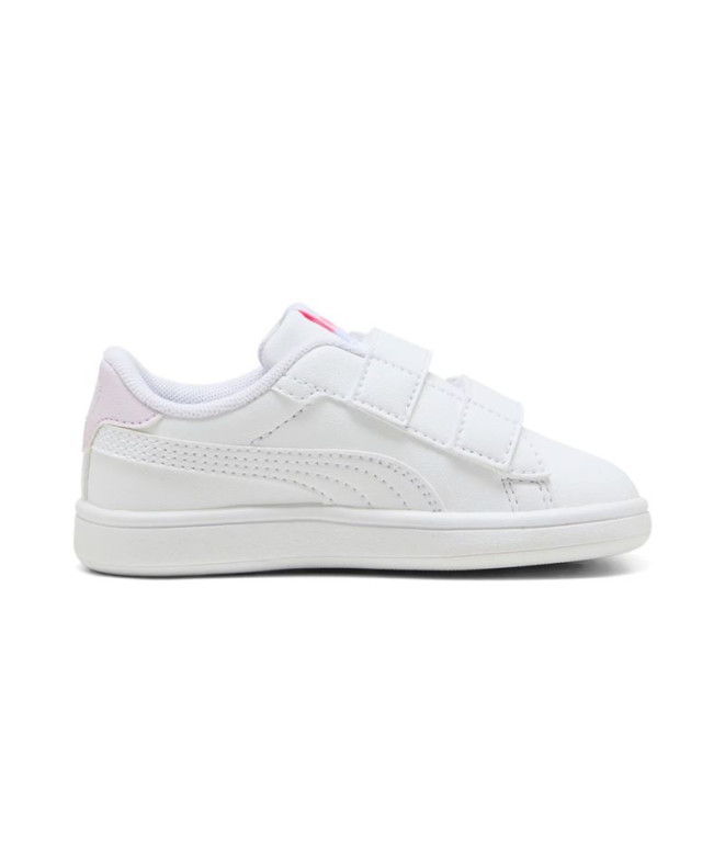 Zapatillas Puma Smash 3.0 Badge, White Magi, Niña