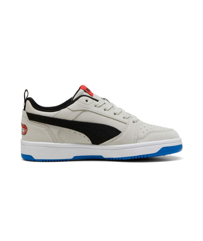 Zapatillas Puma Rebound V6 Lo M,Glacial Gray, Niño