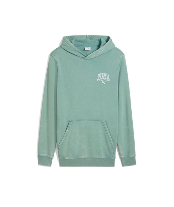 Sweat Puma Class Washed Ho,Green Moon, Homme