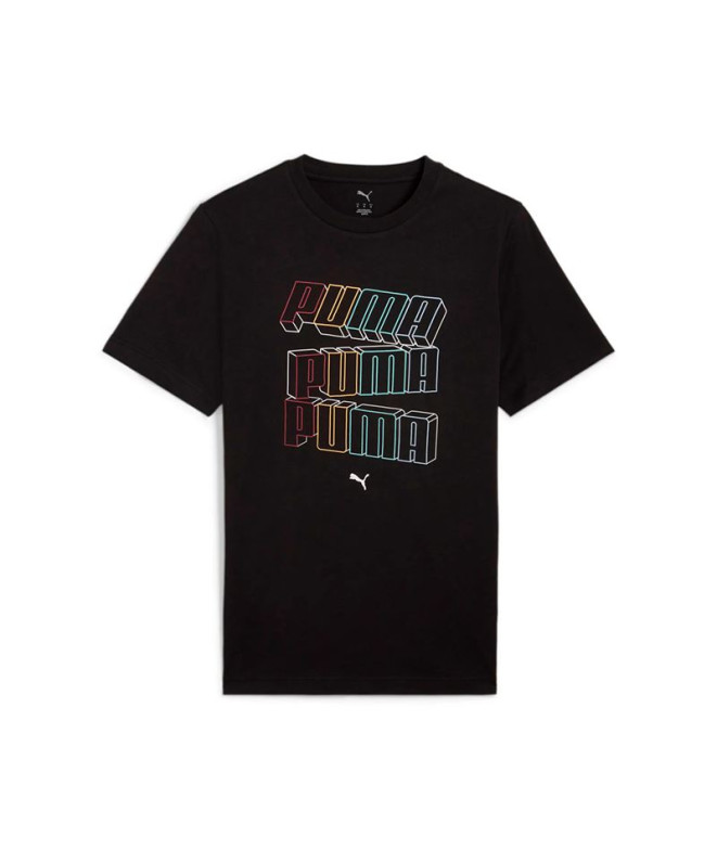Camiseta Puma Essentials Logo Lab Hog , Black, Hombre