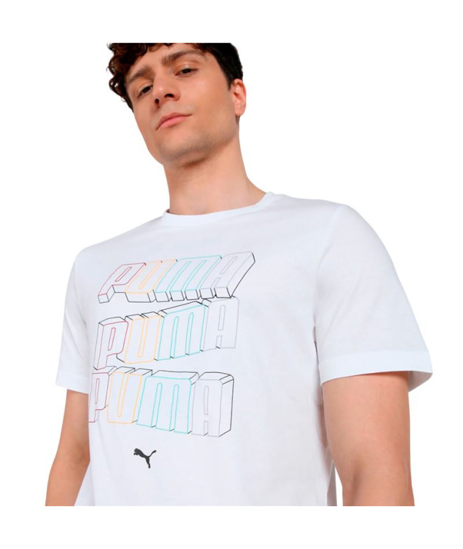 Camiseta Puma Essentials Logo Lab Hog , branco,...