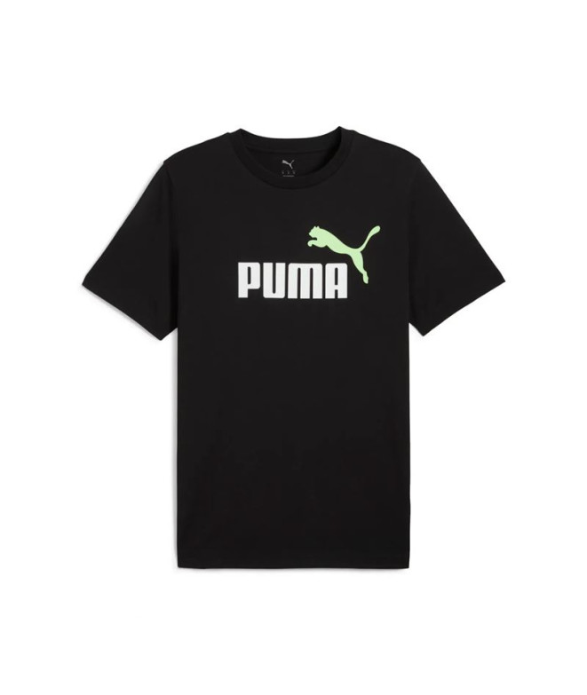 Camiseta Homem T-shirt com logótipo Puma Essentials 2 Color No. 1 Preto/Feto da primavera