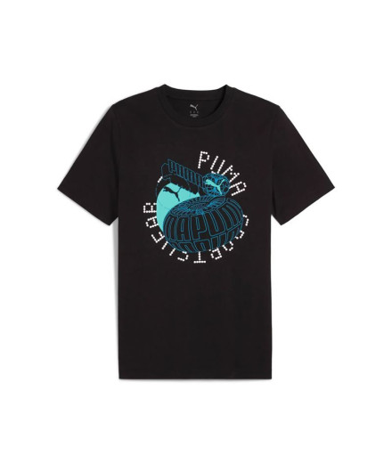 Camiseta Puma Graphics  Execution Tee Hombre Black Camiseta Puma Graphics  Execution Tee Hombre Black
